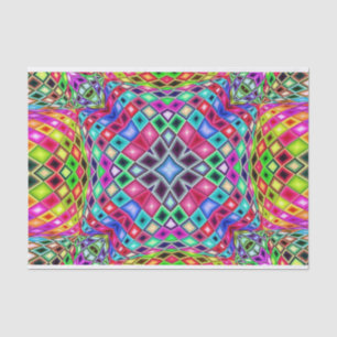 psychedelic kaleidoscope tissue paper