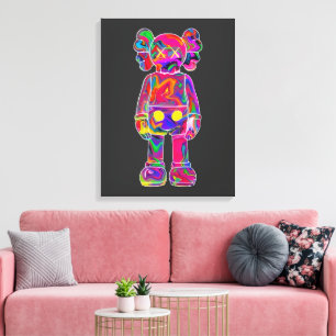 Psychedelic Kaw Canvas Print