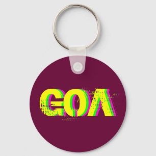 Psychedelic key-ring goa key ring