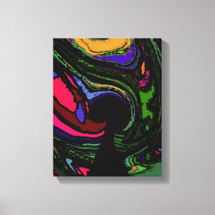 Psychedelic Keyhole ~ 24x18 / .75"Thick Canvas Print