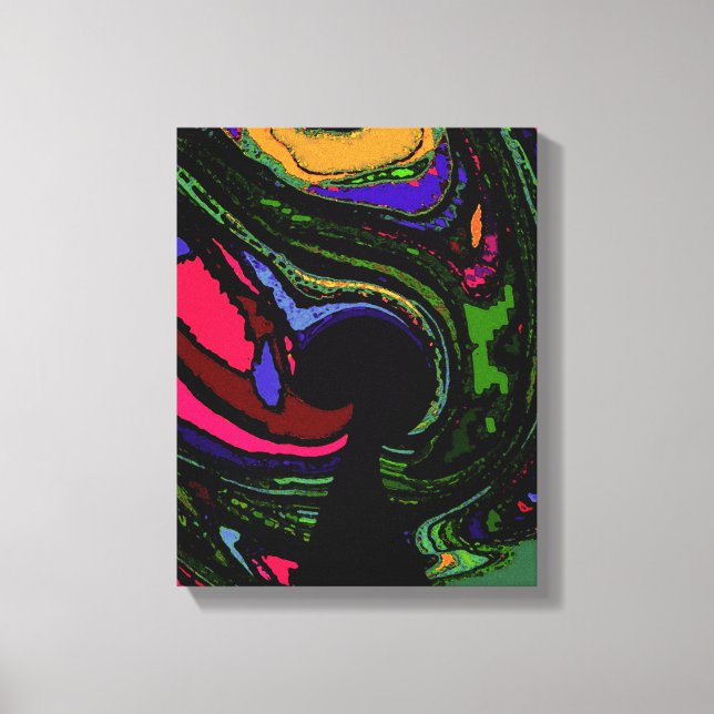 Psychedelic Keyhole ~ 24x18 /  .75"Thick Canvas Print (Front)