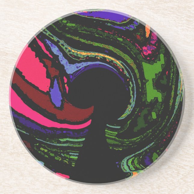 Psychedelic Keyhole  Coasters (Front)