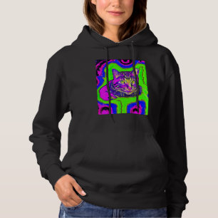 Psychedelic Kitty Kitten Lover In Cat Art Style_1 Hoodie