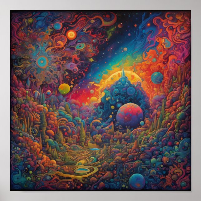 Psychedelic Land of Unknown Poster (Front)