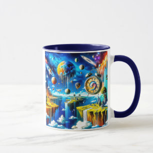Psychedelic landscape mug