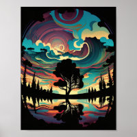 Psychedelic landscape