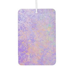 Psychedelic Lavender Purple Neon Pastel Abstract Car Air Freshener