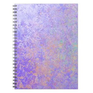 Psychedelic Lavender Purple Neon Pastel Abstract Notebook