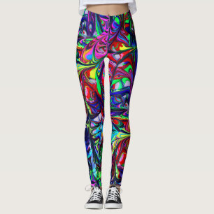 Psychedelic Leggings - Colourful DYE Leggings