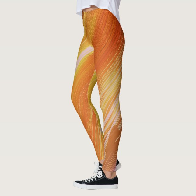 Psychedelic Lights Colours Leggings (Left)