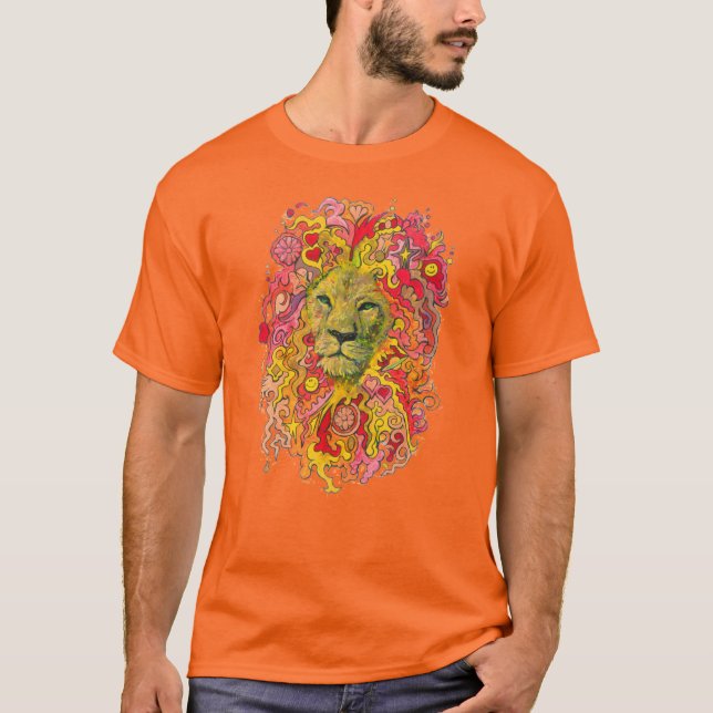 Psychedelic Lion T-Shirt (Front)