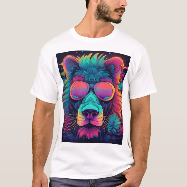 Psychedelic Lion T-Shirt (Front)