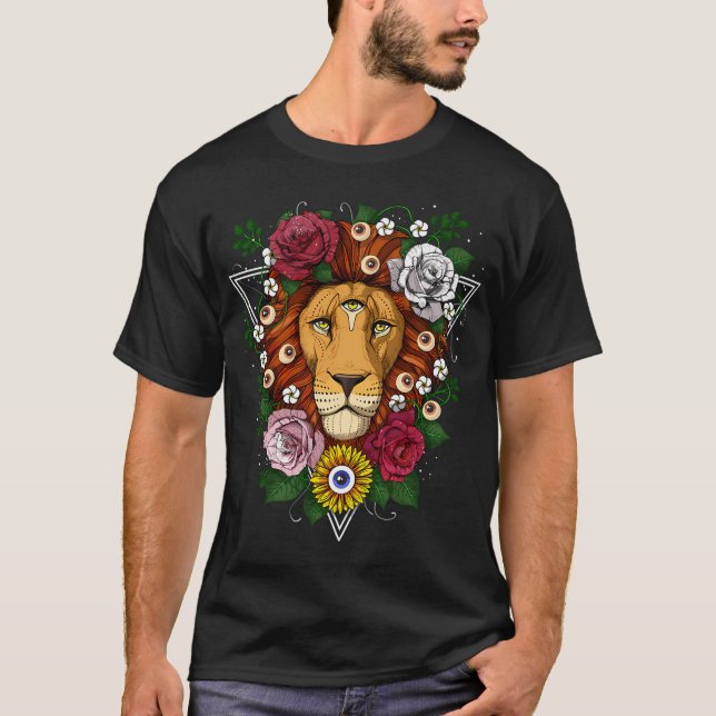 Psychedelic Lion T-Shirt (Front)