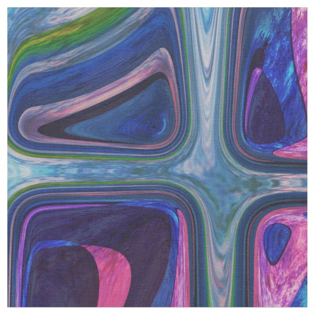 Psychedelic little colourful cubes fabric (Close Up)