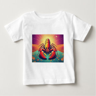 Psychedelic Lobster Ocean Art Baby T-Shirt