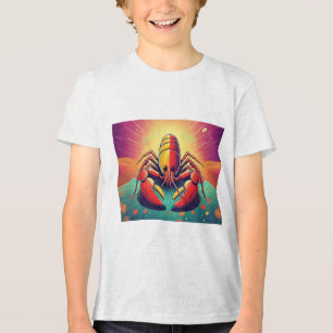 Psychedelic Lobster Ocean Art Tri-Blend Shirt