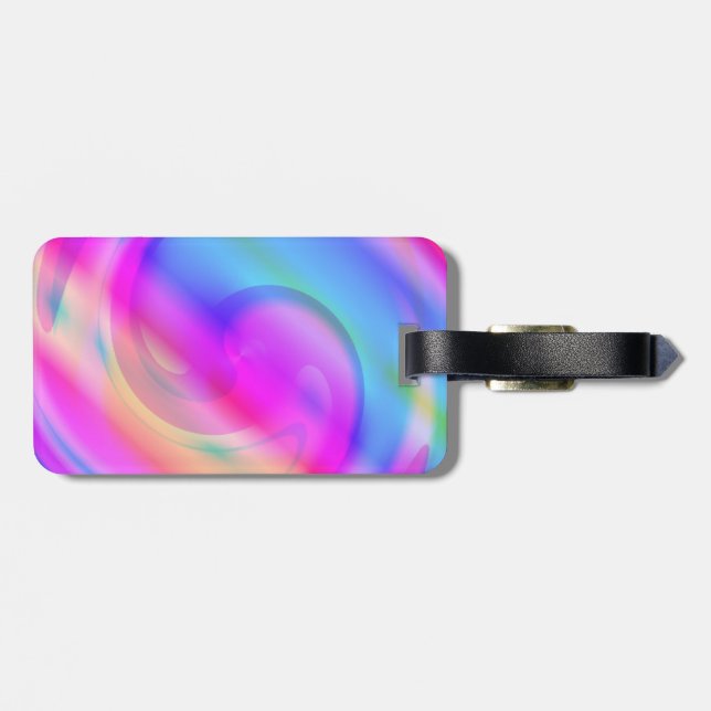 Psychedelic Luggage Tag (Back Horizontal)