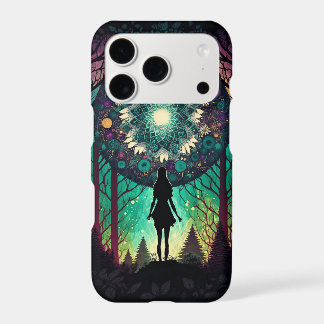 Psychedelic Mandala Forest iPhone Case | Boho Art