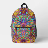 Psychedelic Mandala Trippy Hippie Colour Splash
