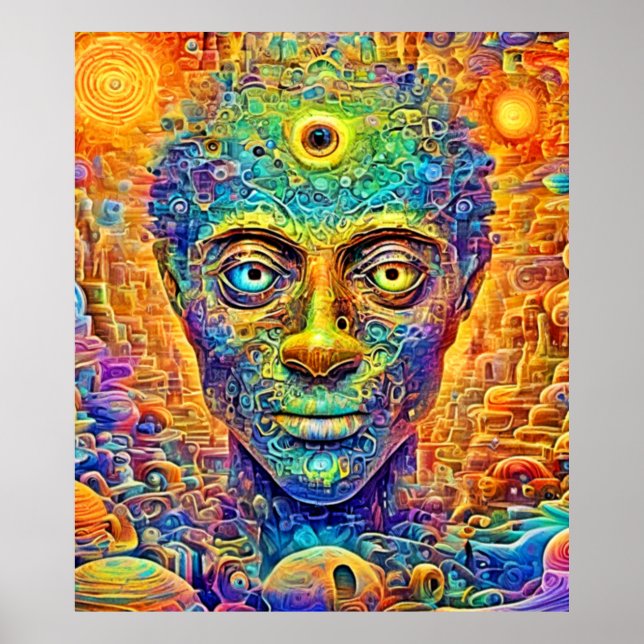 Psychedelic Mind Art Poster (Front)