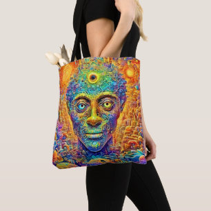 Psychedelic Mind Art Tote Bag
