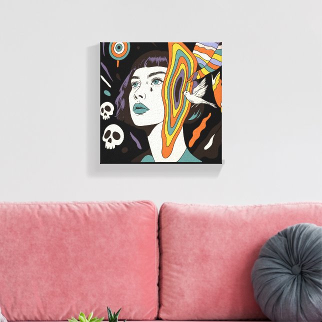  Psychedelic Mind Explosion Canvas Art (Insitu(LivingRoom))