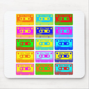 Psychedelic Mix Tape Mouse Pad