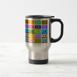 Psychedelic Mix Tape Travel Mug