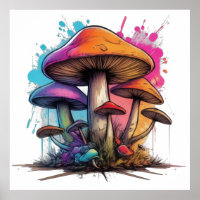 Psychedelic Mushroom Wonderland