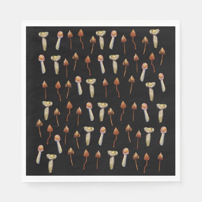 Psychedelic Mushrooms Napkin (Front)