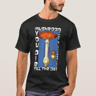 Psychedelic Mycelium Mushroom Anatomy T-Shirt