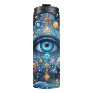 Psychedelic Mystic Eye Thermal Tumbler