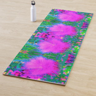 Psychedelic Nature Ultra-Violet Purple Milkweed Yoga Mat