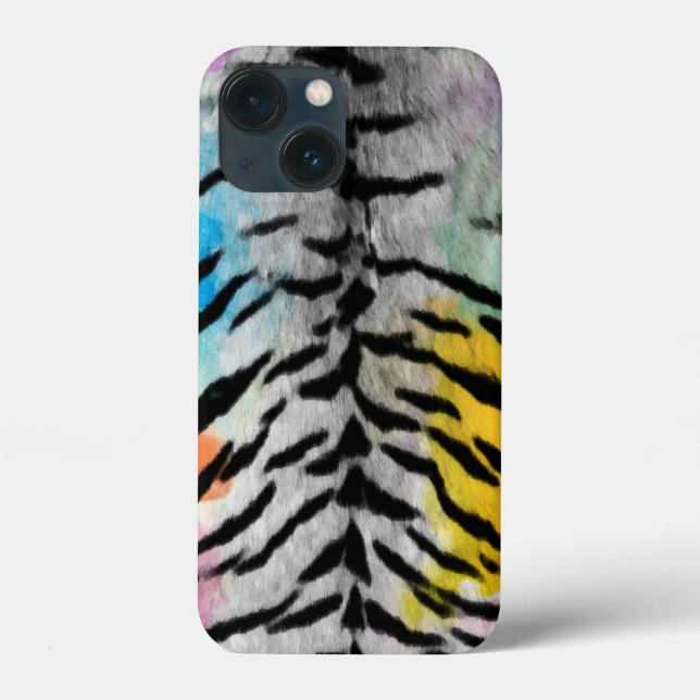 Psychedelic Night Tiger Skin Print Case-Mate iPhone Case (Back)