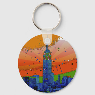 Psychedelic NYC: ESB #3 Key Ring