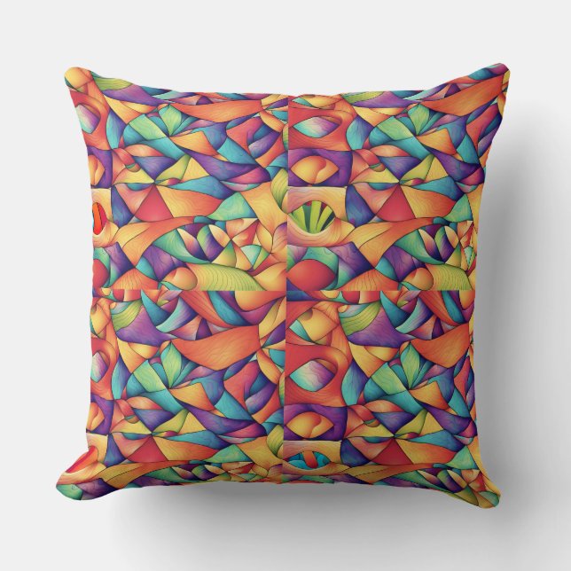 Psychedelic Ocean Cushion (Front)