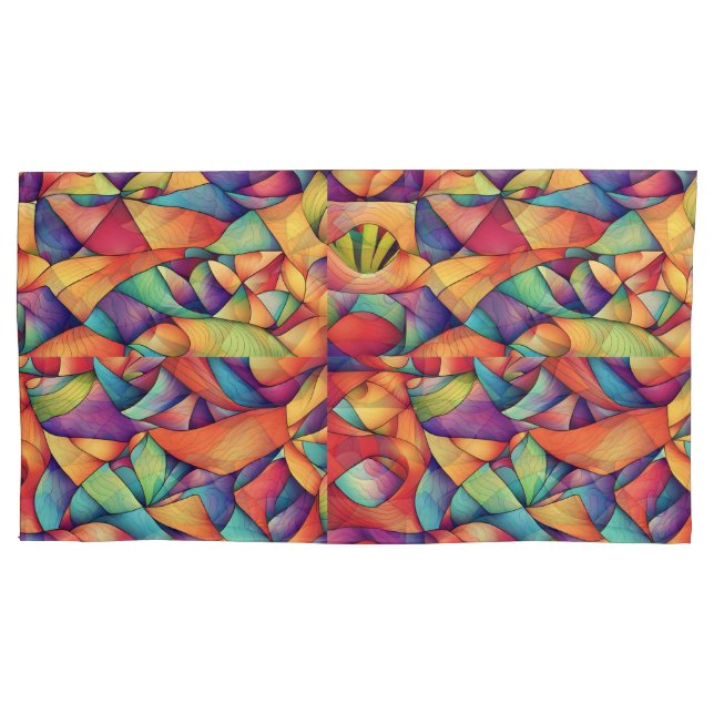 Psychedelic Ocean Pillowcase (Front-Left)