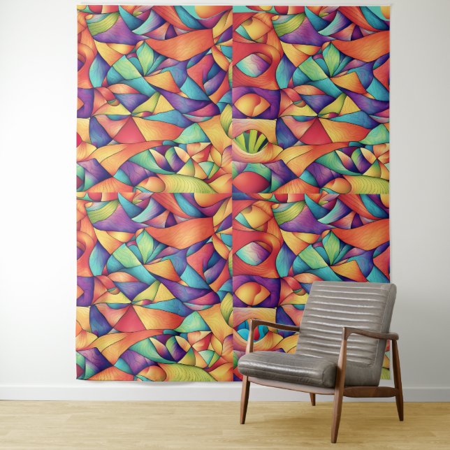 Psychedelic Ocean Tapestry (In Situ)