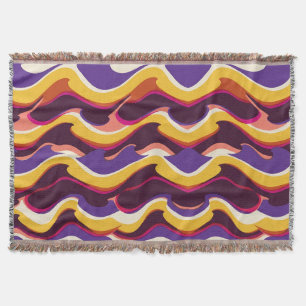Psychedelic Ocean Wave Blanket