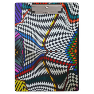 Psychedelic Optical Illusion Clipboard