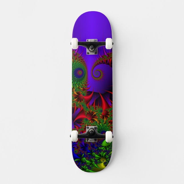 Psychedelic Overboard Skateboard (Front)