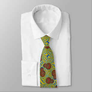 Psychedelic Paisley Wormhole Optical Illusion Tie