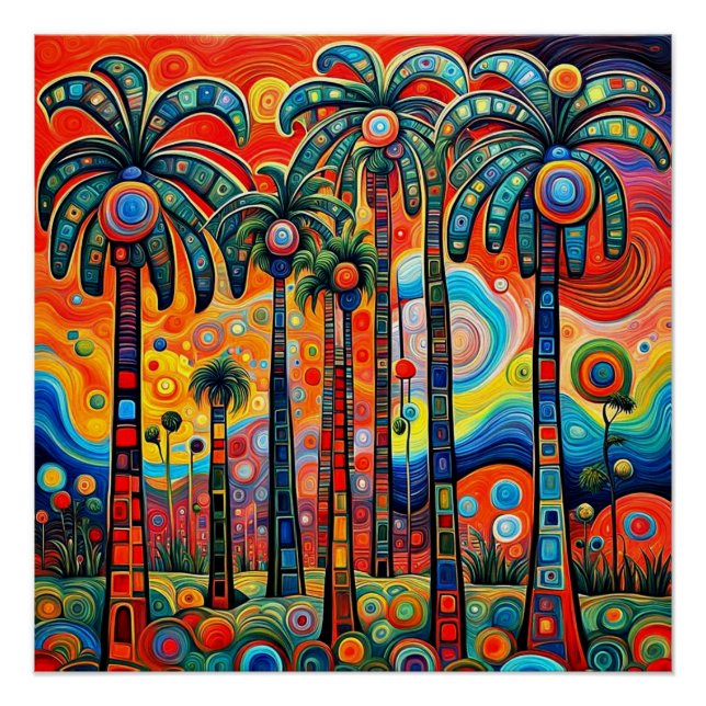 Psychedelic Palms 3 Poster (Front)