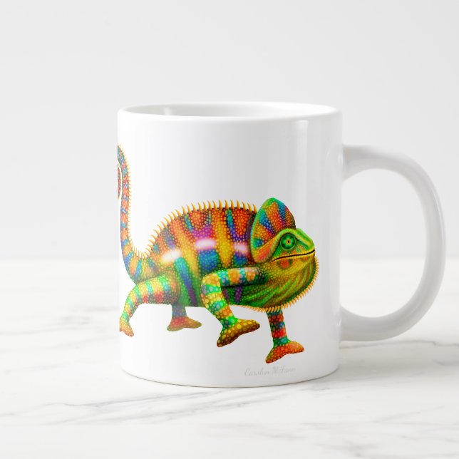 Psychedelic Panther Chameleon Jumbo Mug (Right)