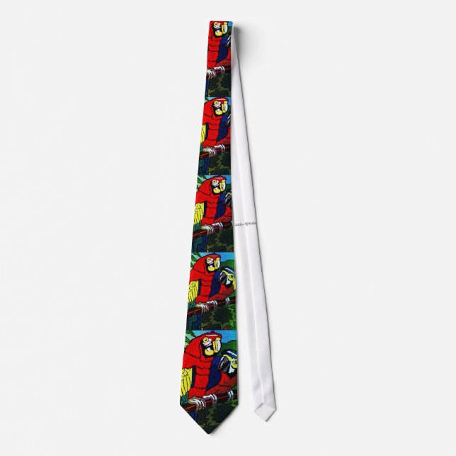 Psychedelic Parrots Tie (Front)