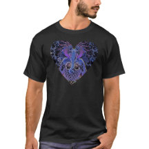 Psychedelic Party Elephant Heart Tee