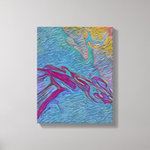 Psychedelic Paths Canvas Print
