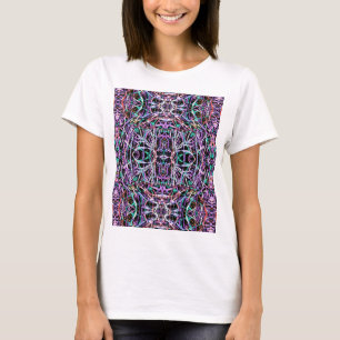 Psychedelic Pattern in Pink T-Shirt
