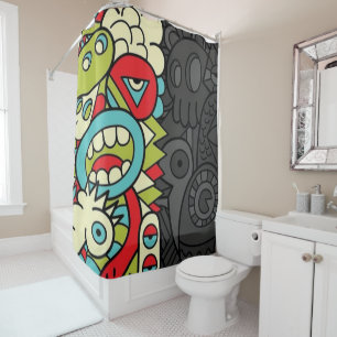 Psychedelic Patterns Shower Curtain
