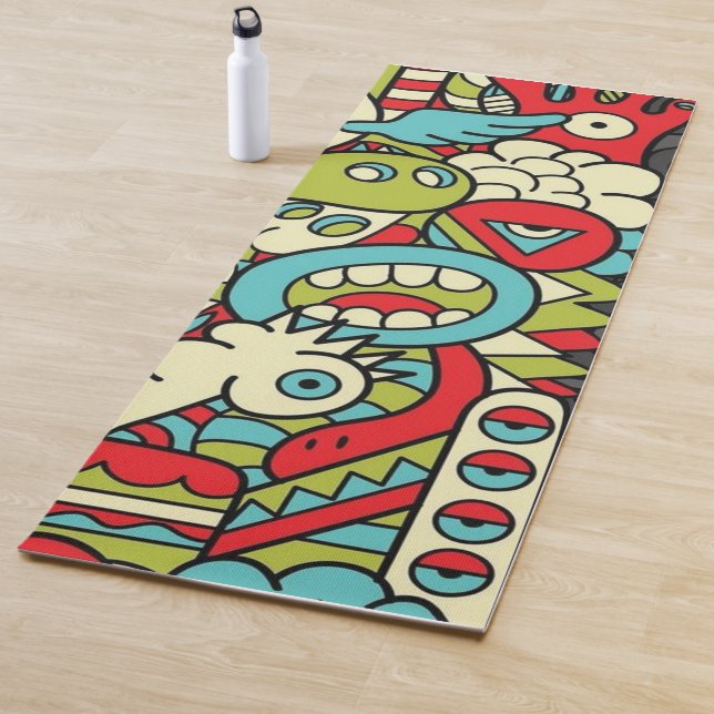 Psychedelic Patterns Yoga Mat (In Situ)
